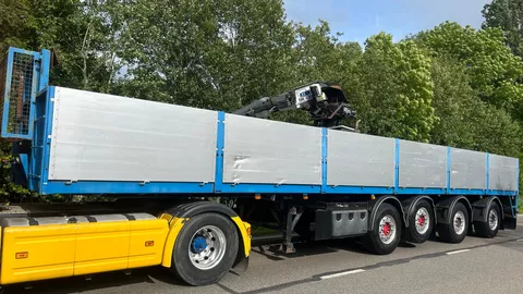 KWB Stenentrailer | 4 asser | APK | liftas | kennis  14 ton
